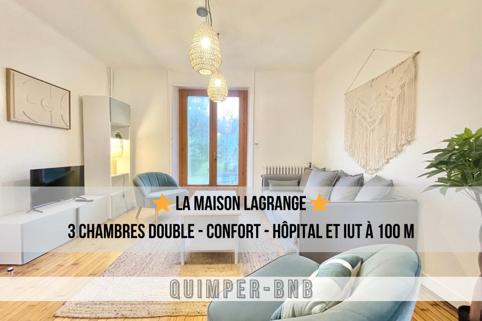 Maison Lagrange - 4 Chambres Quartier Iut Hopital Quimper Eksteriør bilde