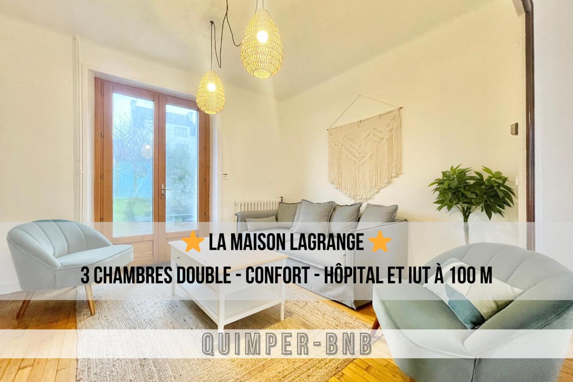 Maison Lagrange - 4 Chambres Quartier Iut Hopital Quimper Eksteriør bilde