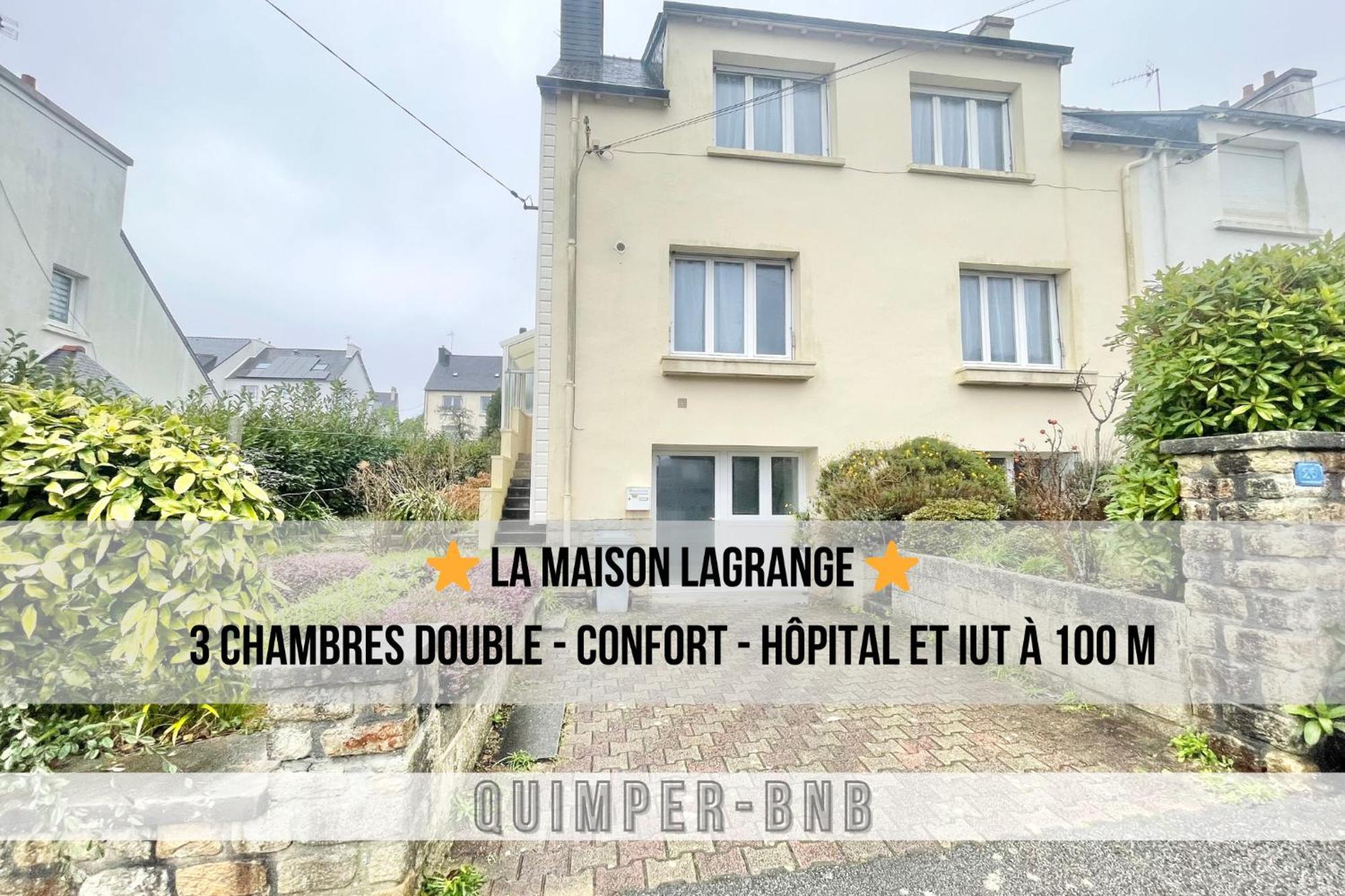 Maison Lagrange - 4 Chambres Quartier Iut Hopital Quimper Eksteriør bilde