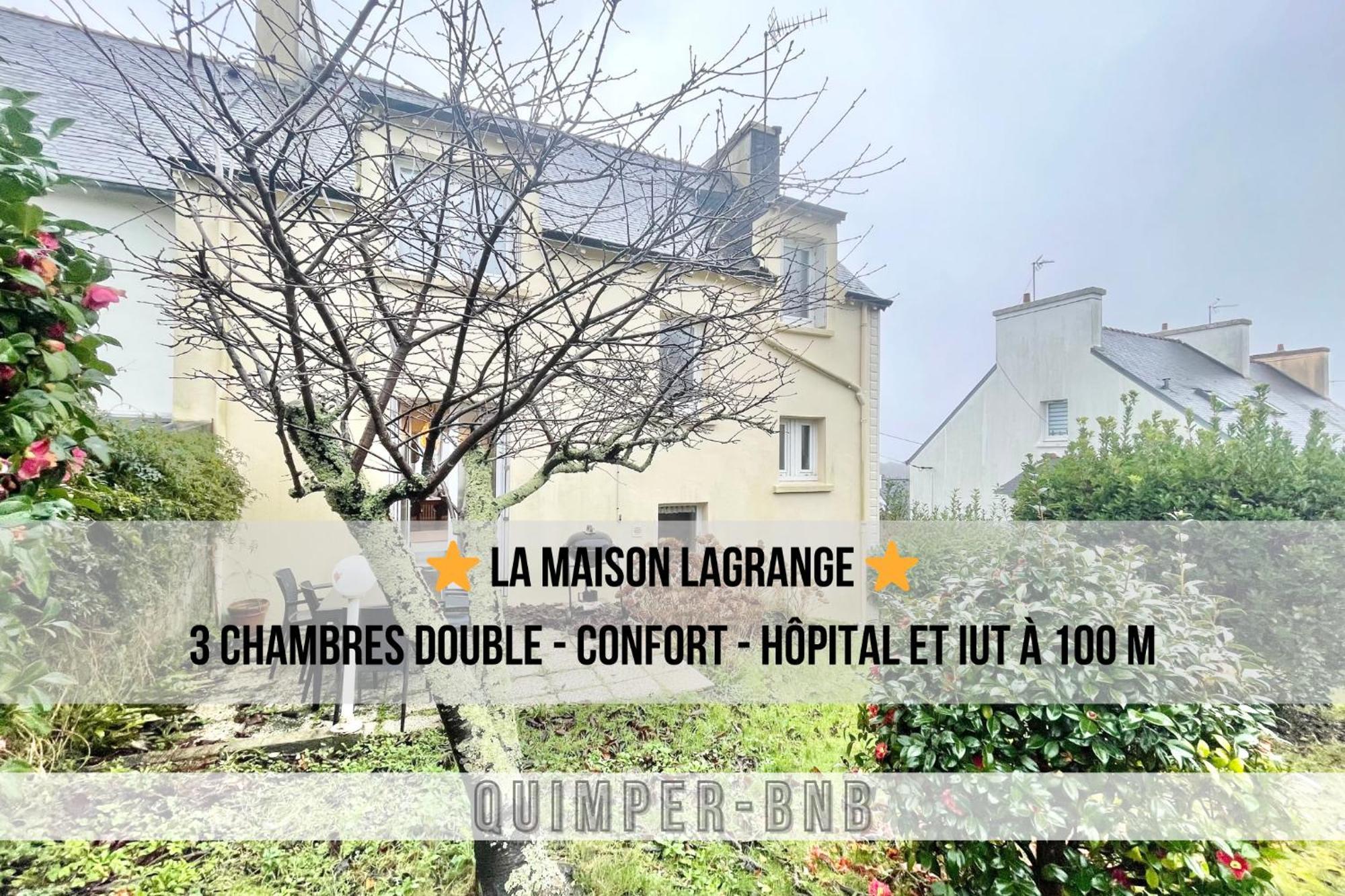 Maison Lagrange - 4 Chambres Quartier Iut Hopital Quimper Eksteriør bilde